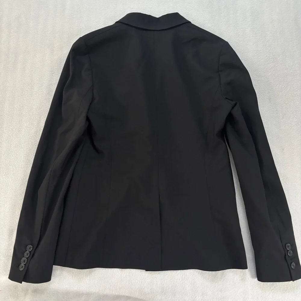 J.Crew 1035 Bi-Stretch Wool Blazer Black Two-Button Jacket 95961 Womens 6